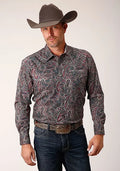 Roper 1664 Old Time Paisley (Multi) - Men's Western Shirt