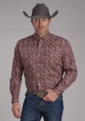 Roper 2242 Sangria Paisley (Wine) - Men's Western Shirt