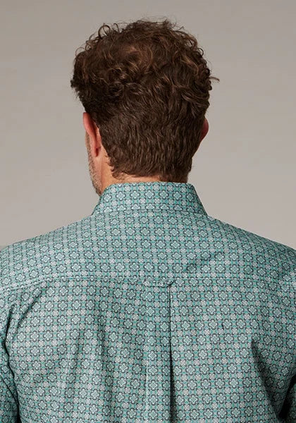 Roper 2019 Spring Foulard (Grey) - Men's Short Sleeve Shirt