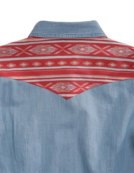 Tin Haul Aztec Yoke (Blue) - Women's Western Shirt