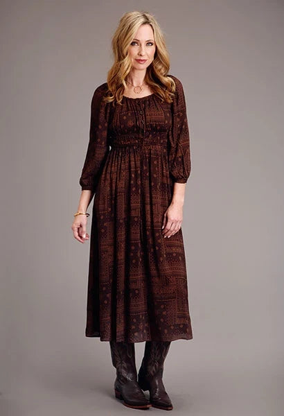Stetson 1860 Patchwork Bandana (Brown) - Women's Dress