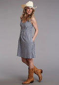 Stetson 00255 Gingham (Navy) - Women's Tank Dress