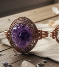 Call 505- 347-6539 to place a order on this piece        iamevibez Wire Wrapped Rare Specimen Bracelet