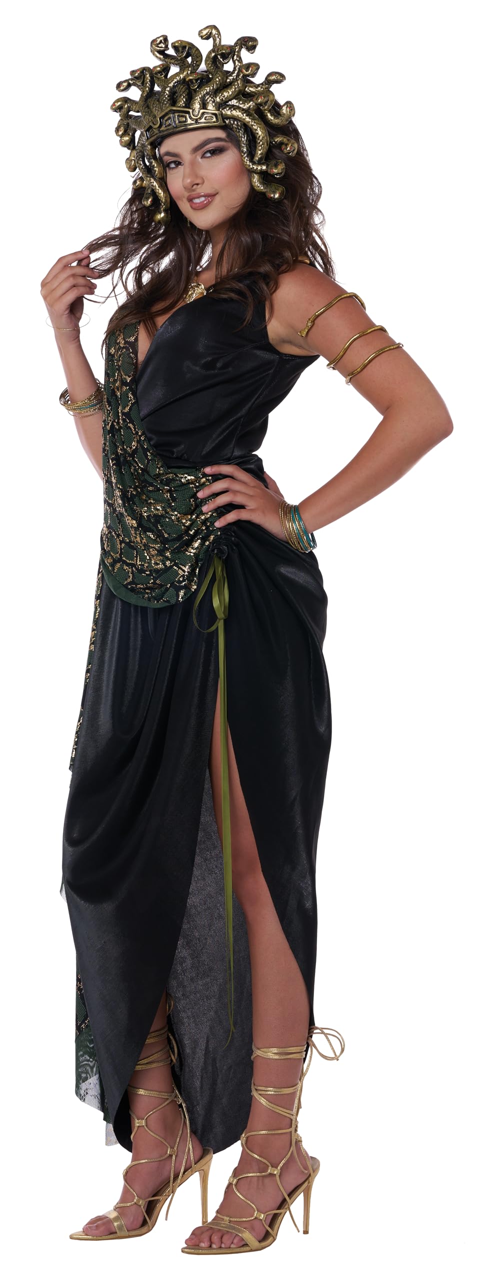 Medusa Costume - Women's Mythological Goddess Outfit with Snake Headpiece