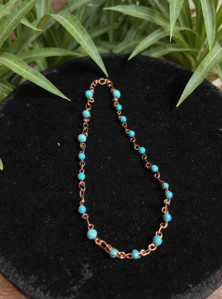 Yvng Gahd Beaded Copper Necklace