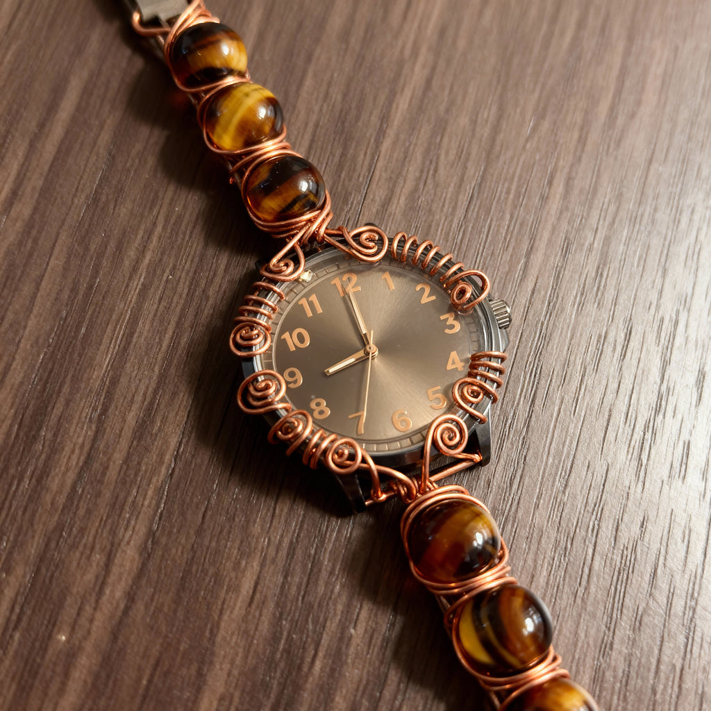 Tigers Eye Wire Wrapped Design #3