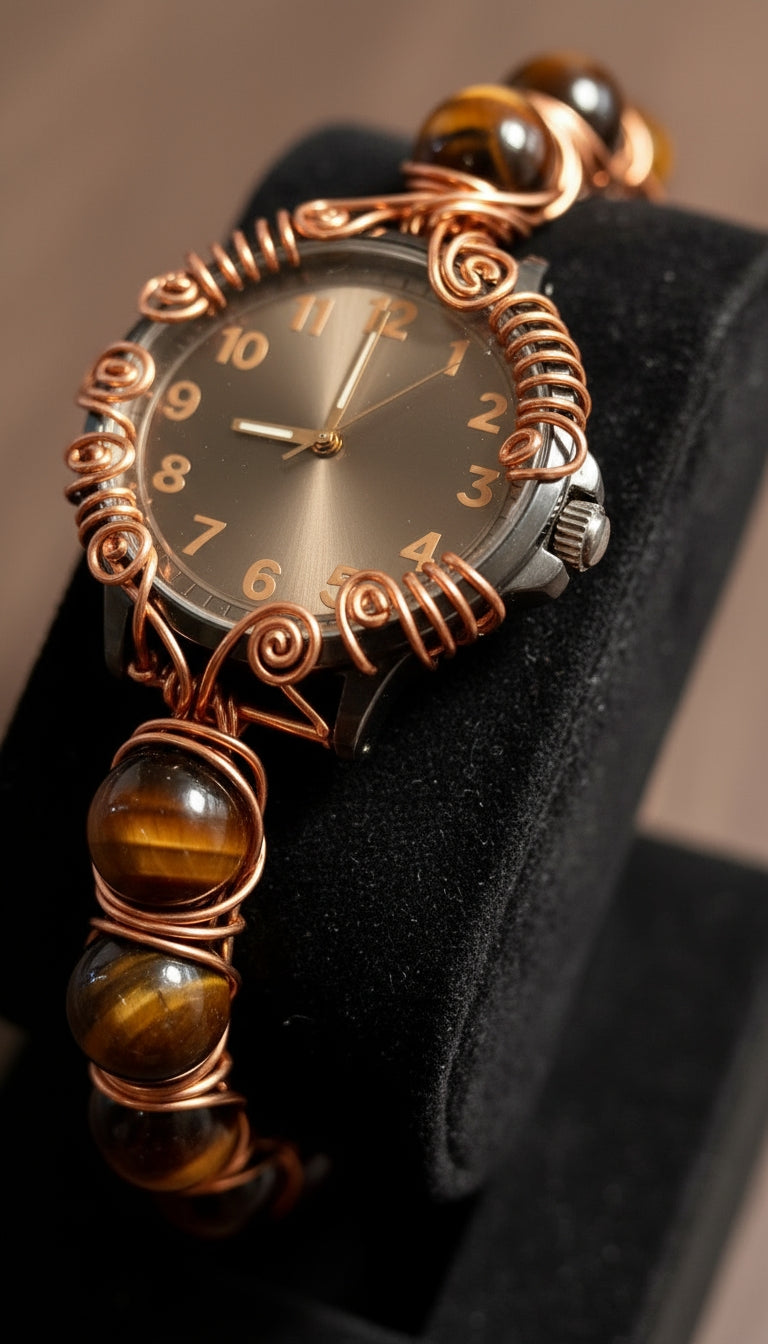 Tigers Eye Wire Wrapped Design #3