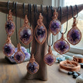 iamevibez Custom Wire Wrapped Amethyst Necklace Design #5