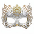 Gilded Elegance: Gold & Silver Mask